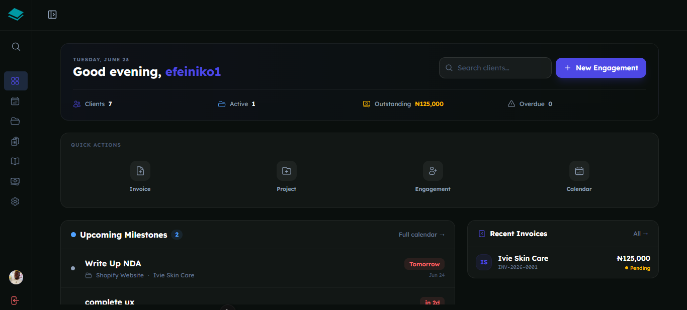 ClientBase Screenshot